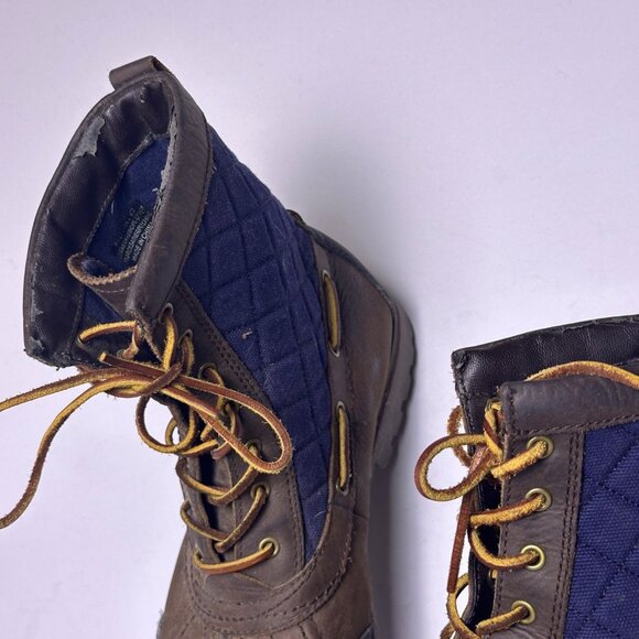 Polo Ralph Lauren Mens Size 11.5 Brown Whitehill Tall Leather Lace Up Duck Boots Nautica Men main image 3